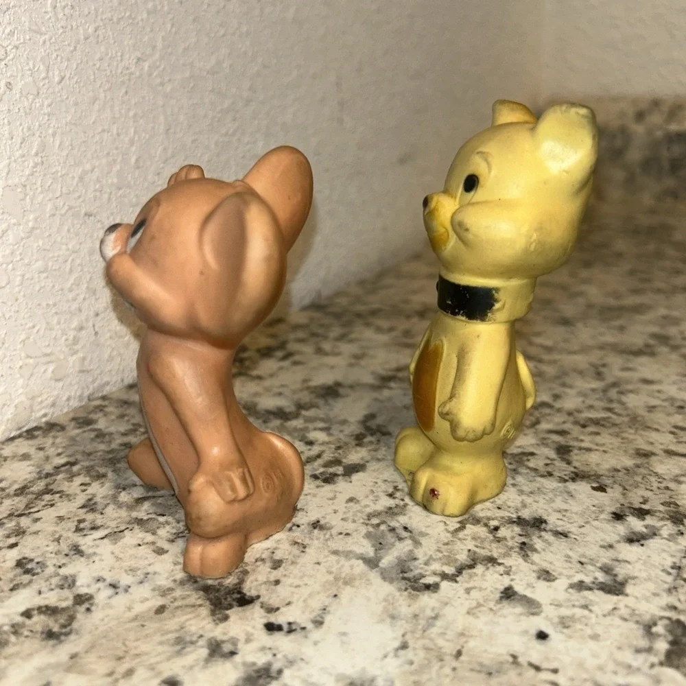 Alan Jay Rubber Squeak Toys Tom & Jerry Mouse And Spike's Som Tyke RARE E2 - Picture 2 of 6